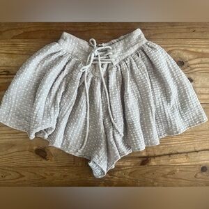 Free People lace up shorts